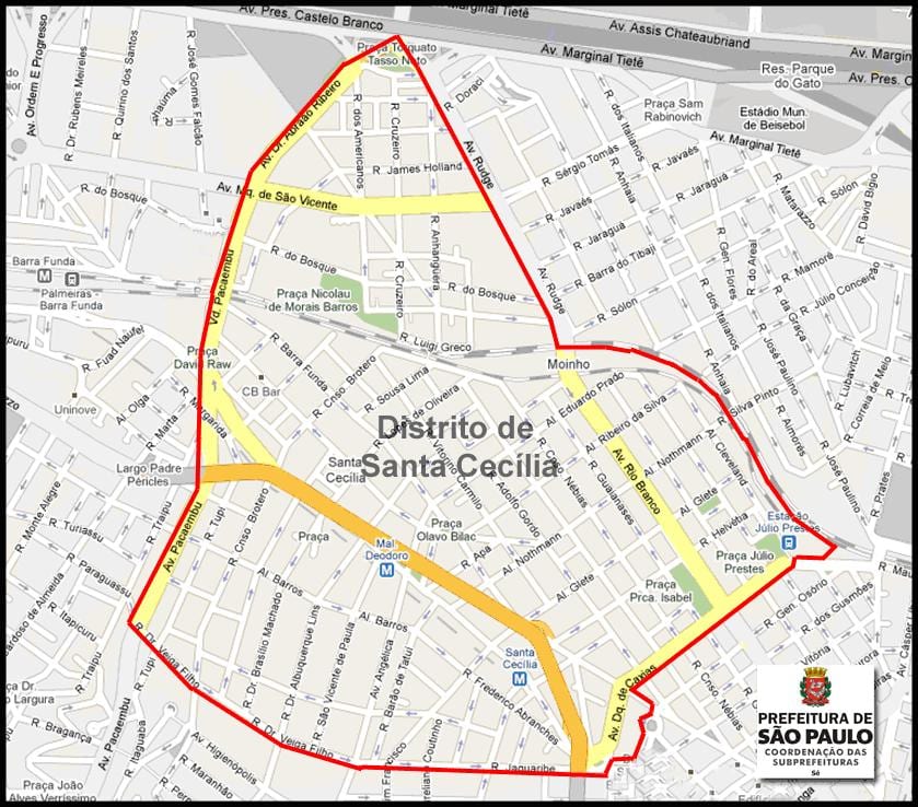 რუკა santa cecilia Sao Paulo