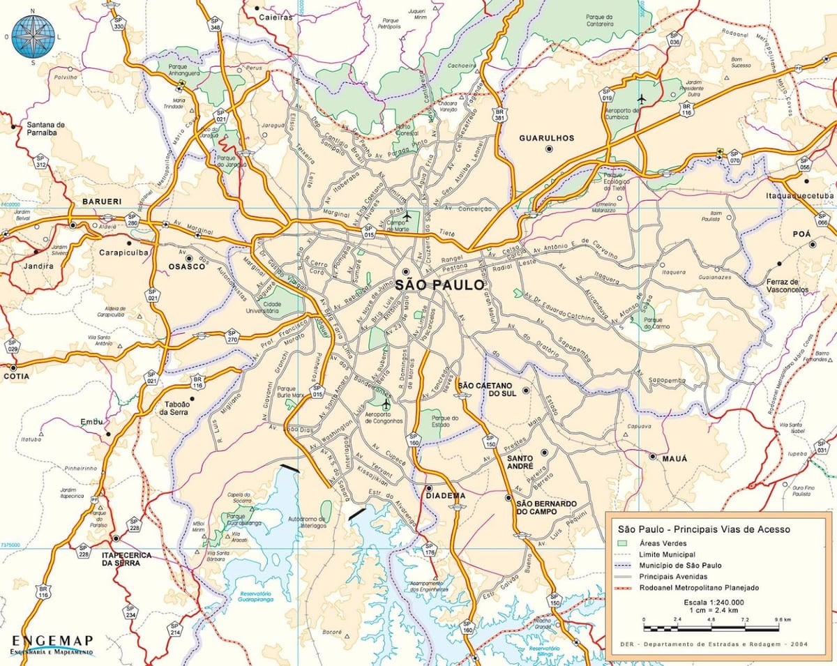 map of São Paulo