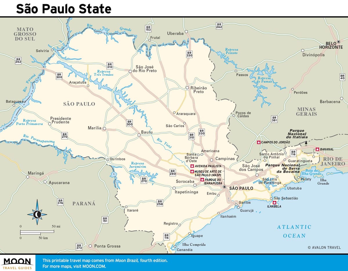 São Paulo ქალაქი რუკა