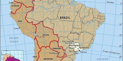 São Paulo გეოგრაფიული რუკა