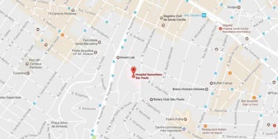 São Paulo საავადმყოფოში რუკა