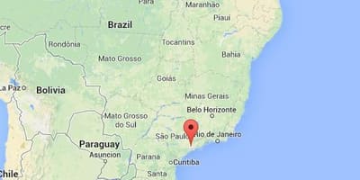 რუკა Sao Paulo სამხრეთ ამერიკა 